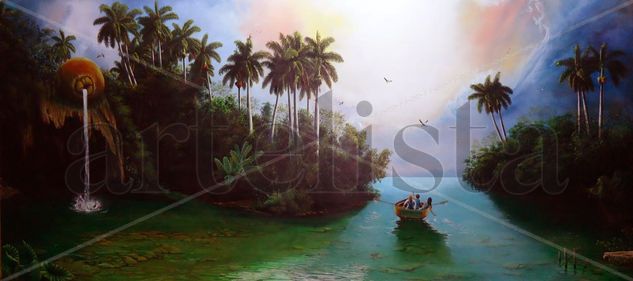 Mi Arcadia Oil Canvas Landscaping