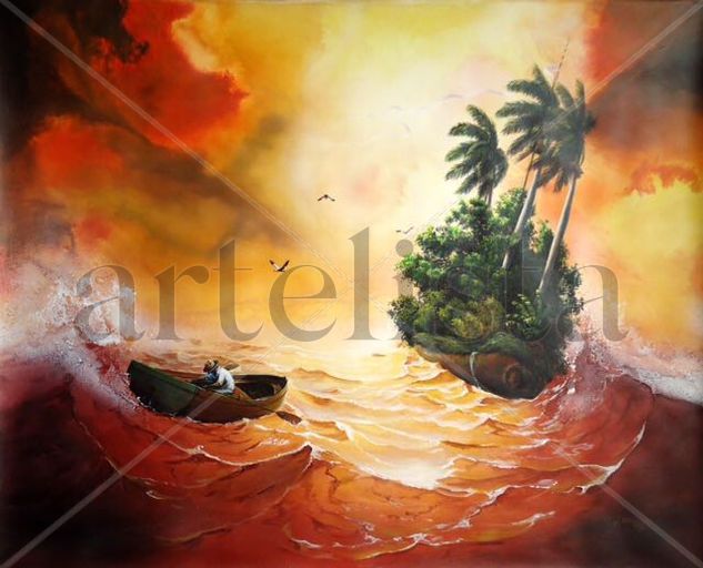 Paciencia Oil Canvas Marine Painting