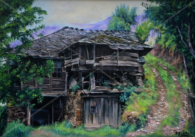 Hórreo y camino