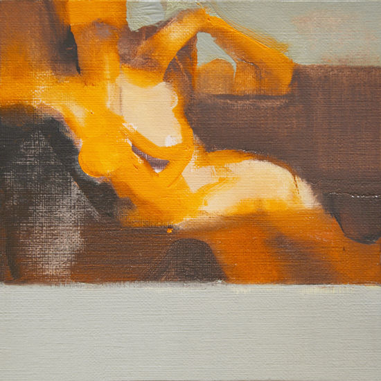 Cuerpo II Óleo Papel Desnudos