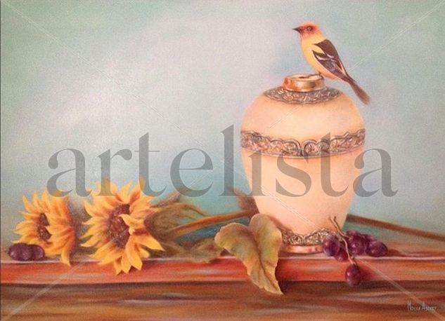 El guardián de las flores Oil Canvas Still Life Paintings