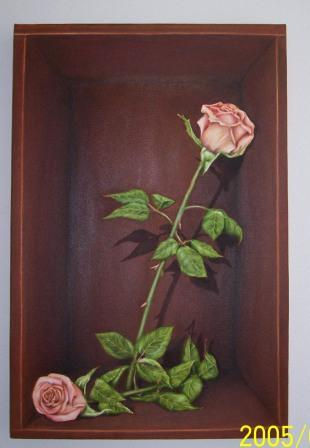 Rosas Oil Canvas Floral Painting