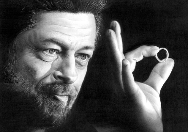 Retrato de Andy Serkis Graphite