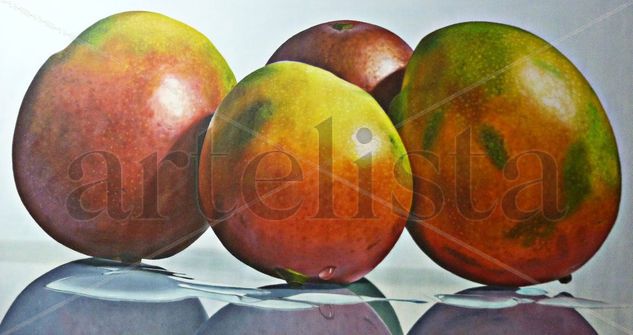 Bodegón con mangas Oil Canvas Still Life Paintings