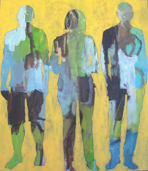 The Meeting #2 Acrylic Canvas Figure Painting