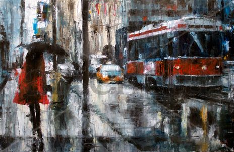 Rain in red