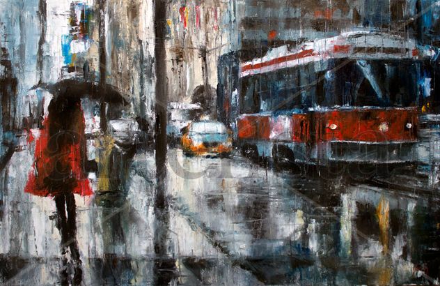 Rain in red