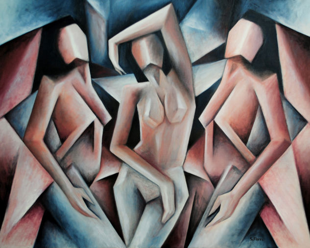 mujeres contemporaneas Óleo Lienzo Figura