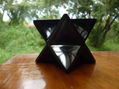 kundalini Star carved obsidian Merkaba star energy meditation chakras