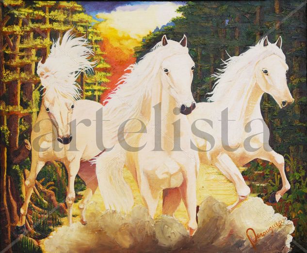 BLANCOS Oil Canvas Animals