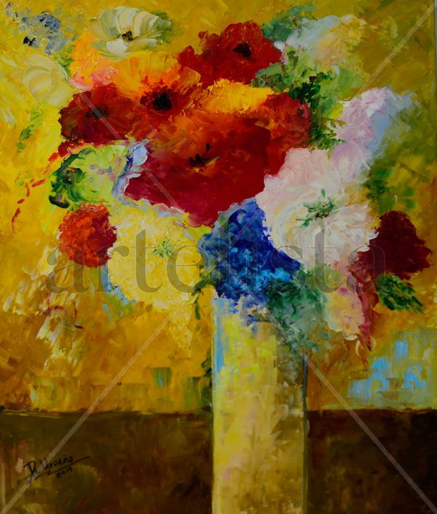 CILINDRO CON FLORES