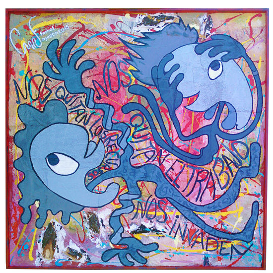 Paranoia - Periodo Singular Acrylic Canvas Figure Painting
