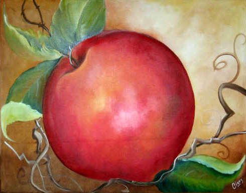 Manzana Oil Canvas Figure Painting