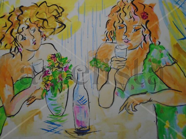 LAS AMIGAS Acrylic Canvas Others