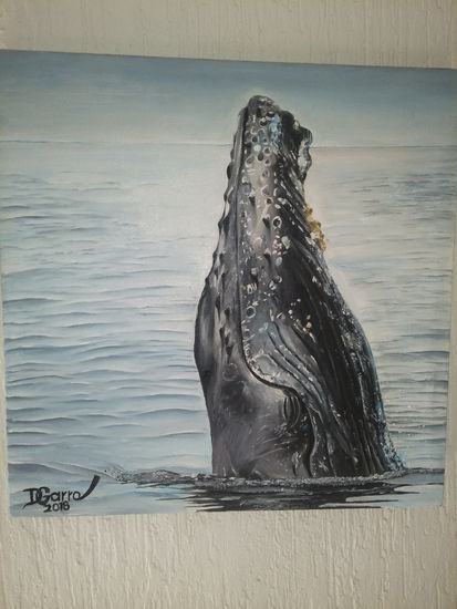 Ballena de México Oil Canvas Marine Painting