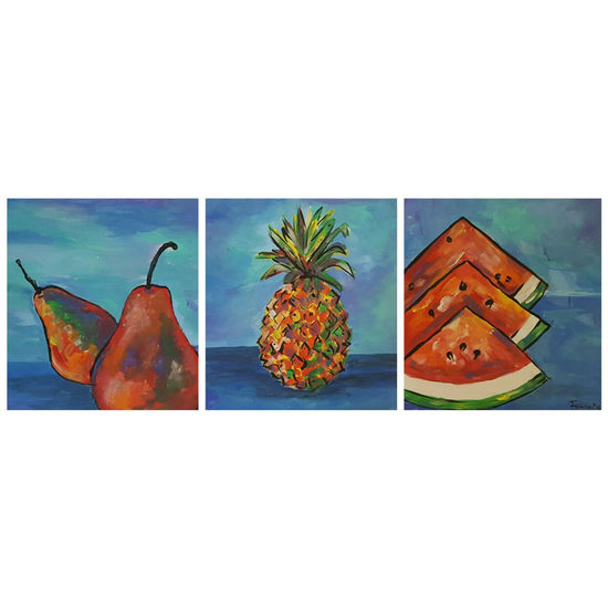 Frutas modernas Acrylic Others Still Life Paintings