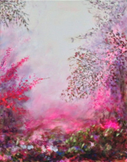 la vie en rose Acrylic Canvas Landscaping