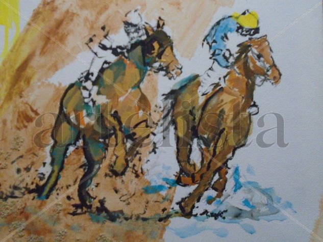 CABALGANDO Acrylic Canvas Sports