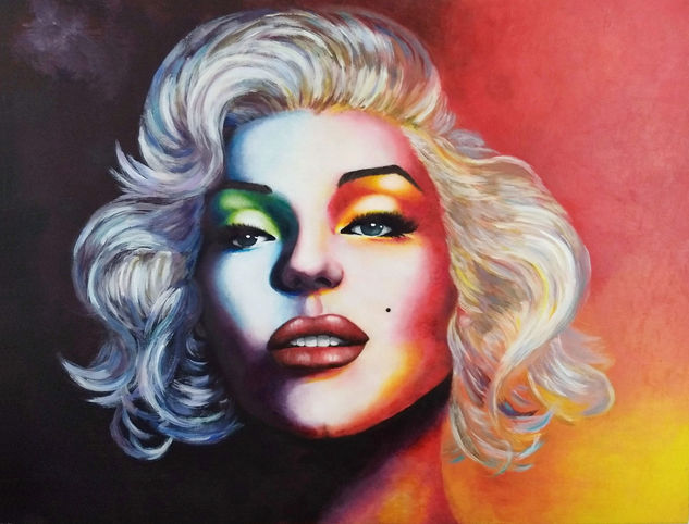 Marilyn Monroe Acrílico Lienzo Retrato