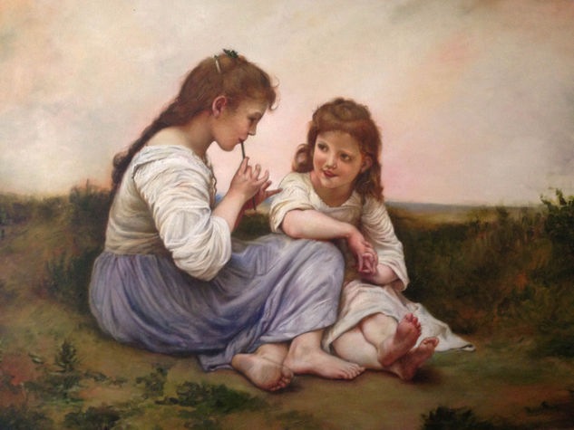 Dos hermanas Óleo Lienzo Retrato