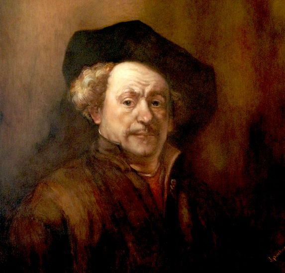 rembrandt Oil Canvas Portrait