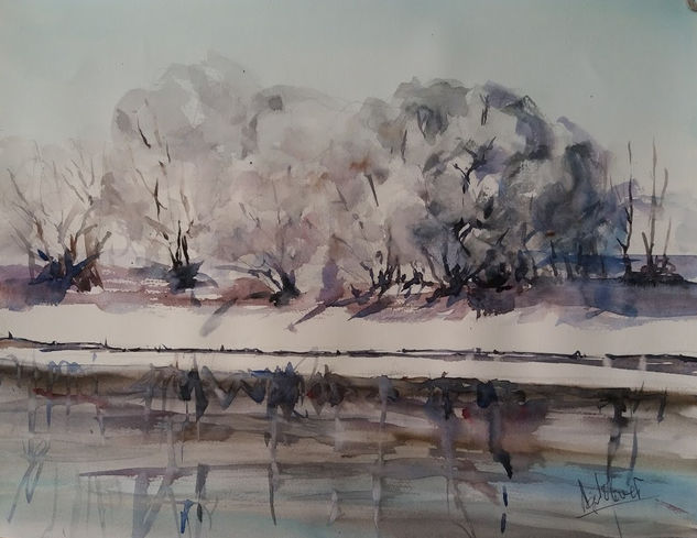 invierno 8 Watercolour Paper Landscaping