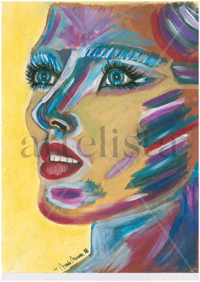 FaceColour Acrylic Paper Portrait