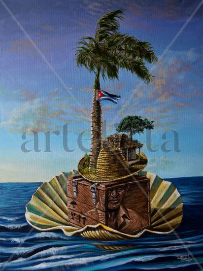 La Concha Acrylic Canvas Marine Painting