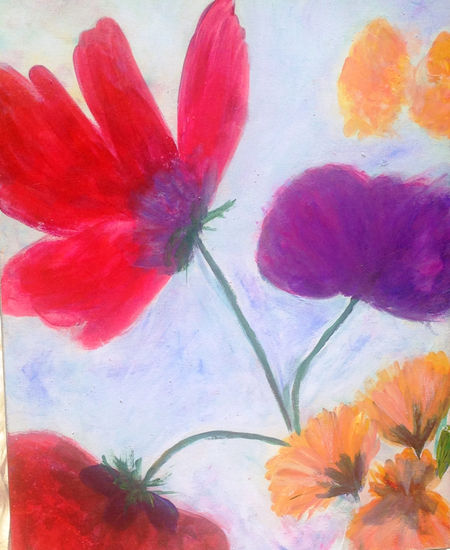 De Nolde Acrylic Panel Floral Painting