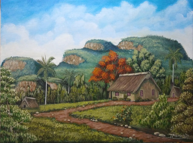 EN MI VALLE Acrylic Canvas Landscaping