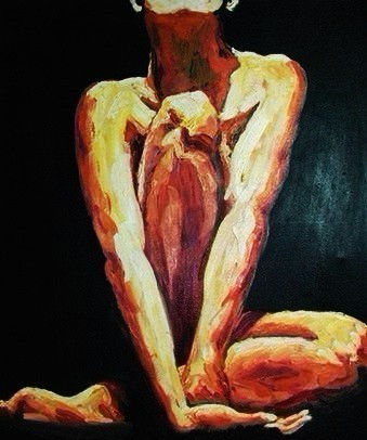 La espera Oil Canvas Nude Paintings