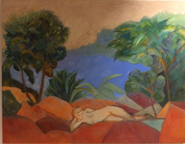 mujer en descanso