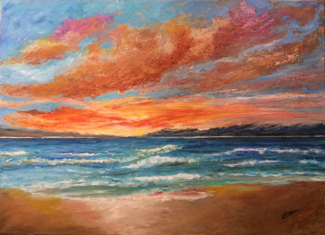 Cielo pastel Oil Canvas Marine Painting