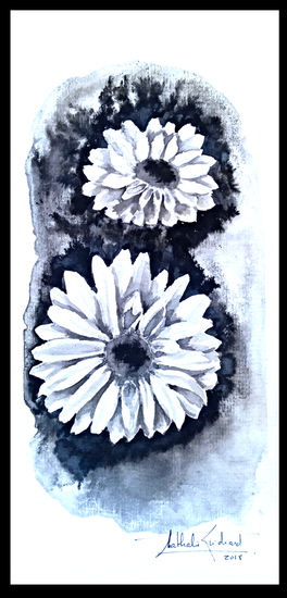 recuerdo Tinta Papel Floral