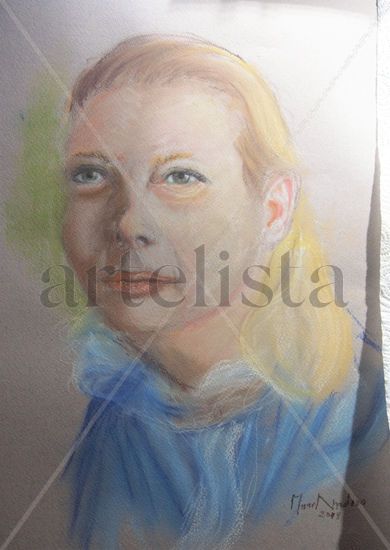 Mi Hija Pastel Paper Portrait