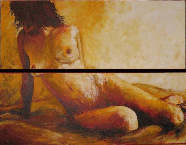 desnudo Acrílico Lienzo Desnudos