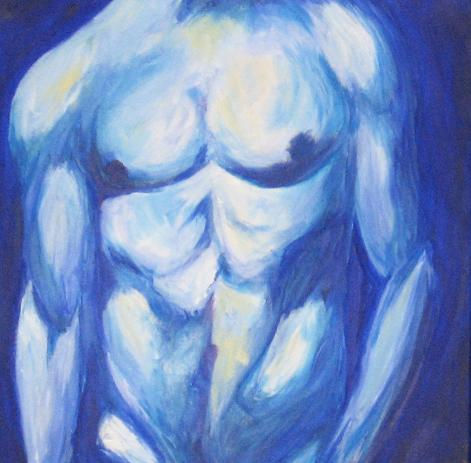 male nude Acrílico Lienzo Desnudos