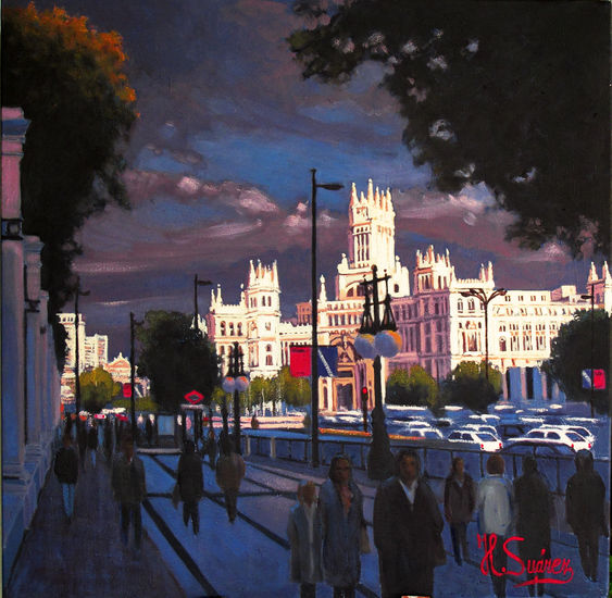 MADRID.- CIBELES Oil Canvas Landscaping