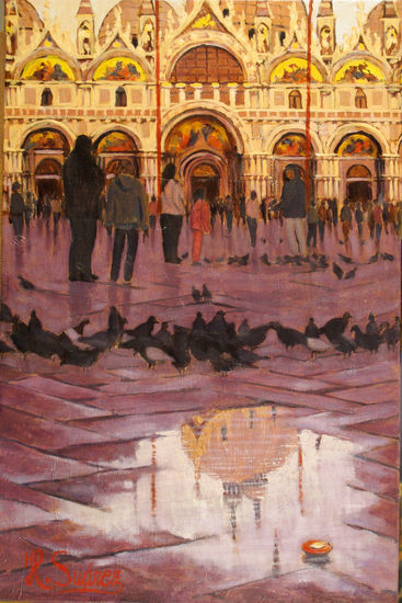 VENECIA.- REFLEJO Oil Canvas Landscaping