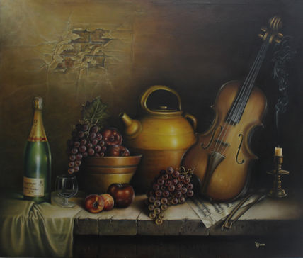 Bodegón con vela /...