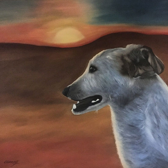 Un amigo en el Sahara Oil Canvas Animals