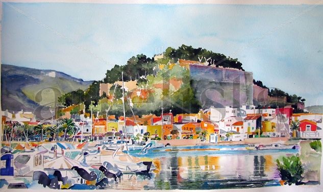 Puerto de Dénia Watercolour Paper Landscaping