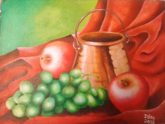 BODEGON CON OLLA DE COBRE Oil Canvas Still Life Paintings