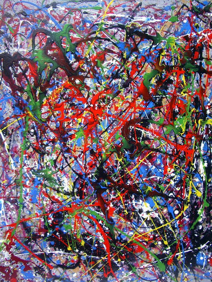 Recordando a Pollock Acrylic Canvas Landscaping