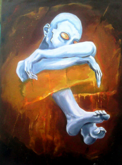 Quebrantando mis sueños Oil Canvas Figure Painting