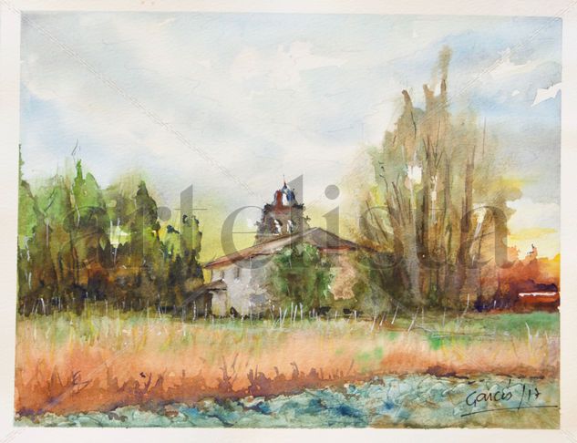 Ermita Watercolour Card Landscaping