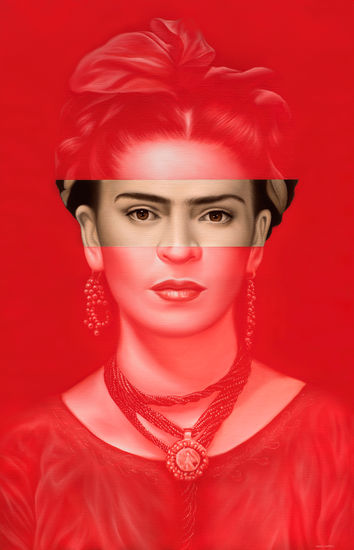 SERIE FRIDA OBRA IX Óleo Lienzo Retrato