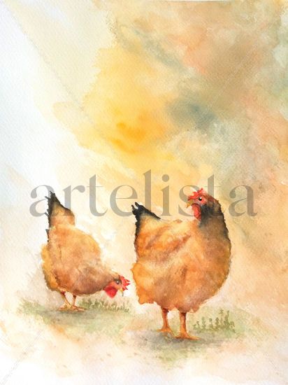 Gallinas Watercolour Paper Animals