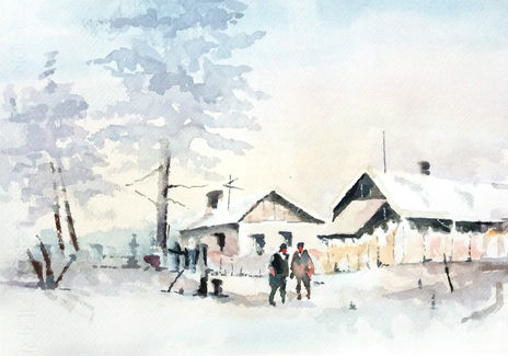 Caserio invierno