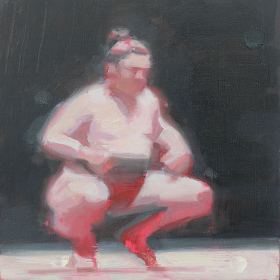 Sumo Óleo Tabla Figura